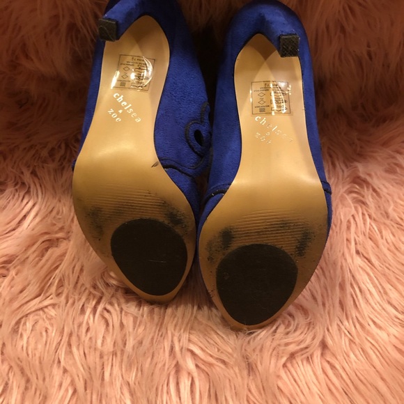 Blue cut out heels - Picture 5 of 8